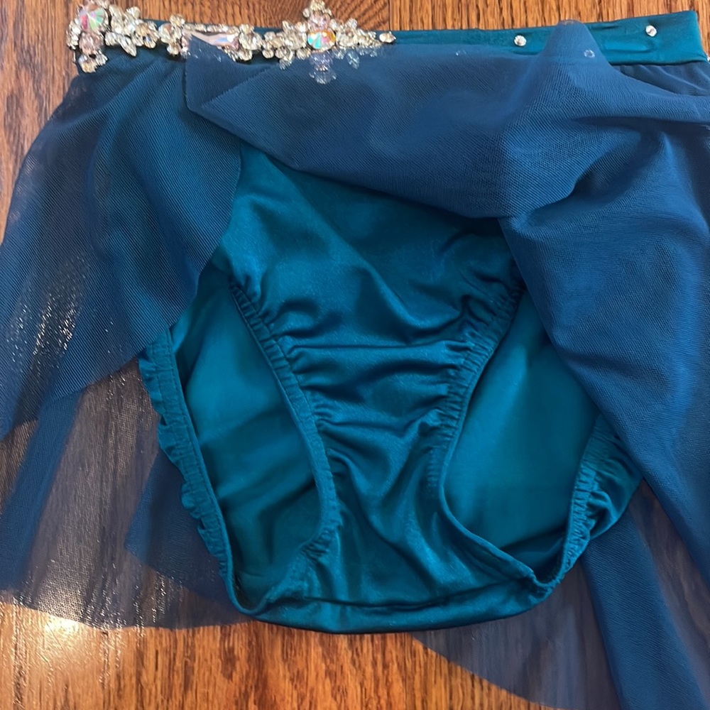 Révérence Teal Lyrical Dance Costume - Picture 6 of 8